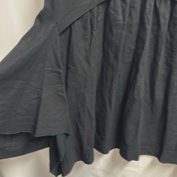 ForCynthia Linen Blend Zip Front Midi Dress Black Size 2X NWT - Picture 6 of 8